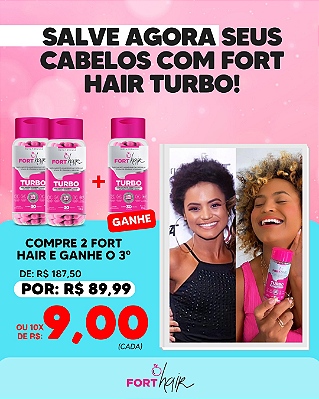 Promoção FortHair Turbo mobile