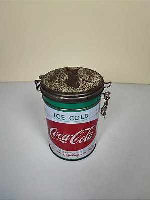 Coca Cola Original Tampa E Trava Litografada Branca