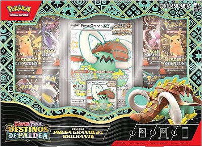 Box Pokémon Destinos De Paldea Presa Grande Ex Brilhante