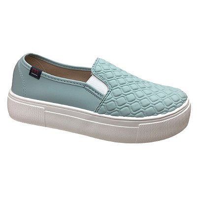 Tênis Feminino Moleca Casual Np Matelasse Confor N/Np Sardenha N - 5658.100 - Light Turquesa