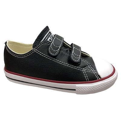 Tênis Infantil Unissex Converse Chuck Taylor All Star 2v - CK04180003 - Preto-Vermelho-Branco