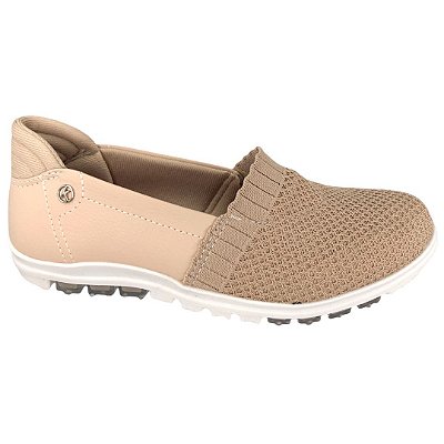 Tênis Feminino Kolosh Casual Cabedal Perola Hades Aveia - C0531 - Bege