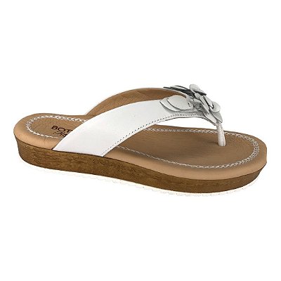 Tamanco Feminino Bottero Couro Atanado Napoli Btgarni Tropical - 333001 - Branco