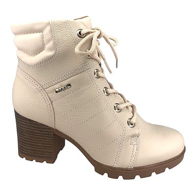 Coturno Feminino Dakota Couro - G4564 - Bege