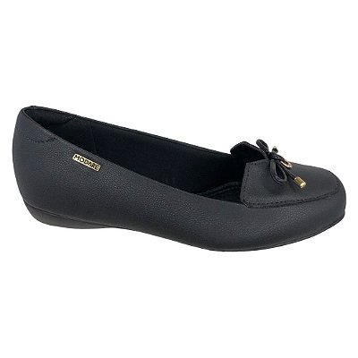 Sapato Feminino Modare Mocassim Np Floather Nature - 7016.461 - Preto