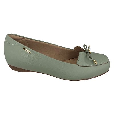 Sapato Feminino Modare Mocassim Np Floather Nature  - 7016.461 - Verde Agua