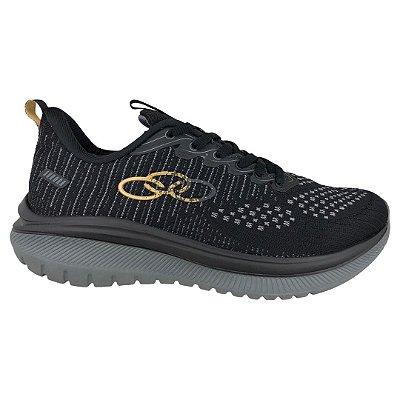 Tênis Masculino Olympikus Aurora - 997 - Preto-Dourado