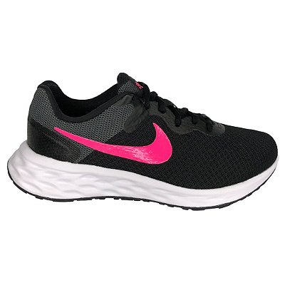 Tênis Feminino Nike W Revolution 6 NN - DC3729-002 - Preto-Pink