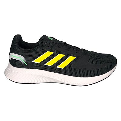 Tênis Masculino Adidas Runfalcon 2.0 - GV9555 - Preto-Amarelo