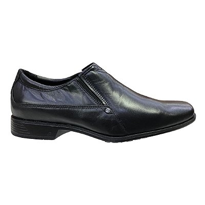 Sapato Masculino Pegada Social Couro - 124232-01 - Preto