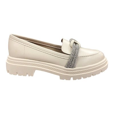 Sapato Feminino Moleca Loafer - 5775.107 - Branco Off