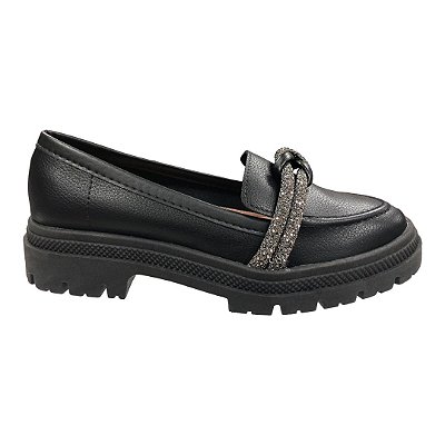 Sapato Feminino Moleca Loafer - 5775.107 - Preto