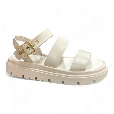 Sandália Feminina Moleca - 5504.101 - Branco Off