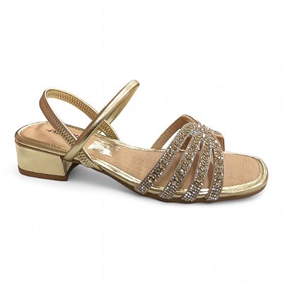 Sandália Feminina Mississipi - MB992 - Dourado