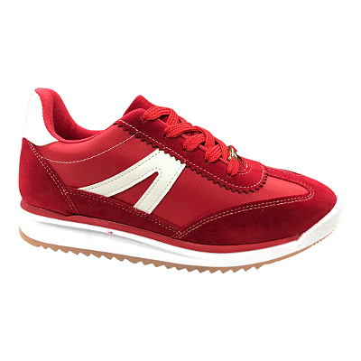 Tênis Feminino Vizzano Casual - 1450.102 - Vermelho-Branco