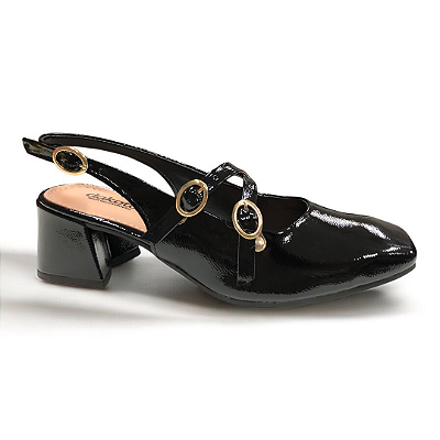 Sapato Feminino Dakota Slingback - D0081 - Preto