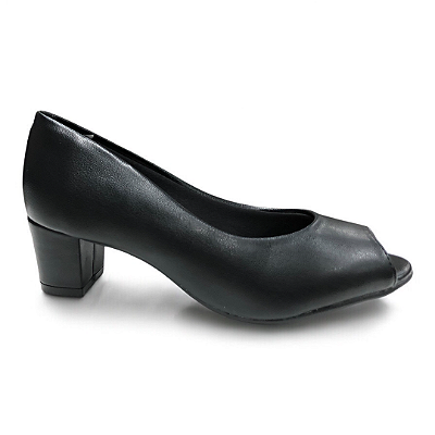 Sapato Feminino Beira Rio Scarpin Peep Toe - 4777.400 - Preto