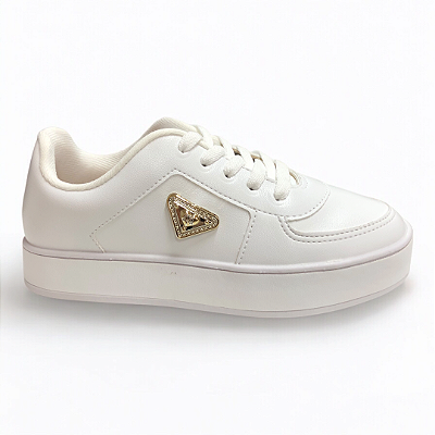 Tênis Menina Infantil Molekinha Casual - 2520.142 - Branco