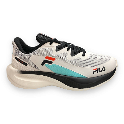 Tênis Masculino Fila Spritz - F01TR00067-6823 - Branco-Preto-Azul