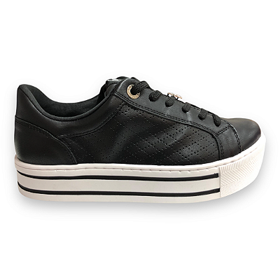 Tênis Feminino Via Marte Casual - 010-013-01 - Preto