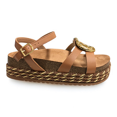 Sandália Feminina Beira Rio - 8546.207 - Camel