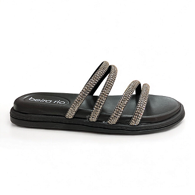 Chinelo Feminino Beira Rio Papete - 8488.125 - Preto