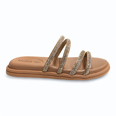 Chinelo Feminino Beira Rio Papete - 8488.125 - Bege
