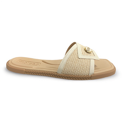 Rasteira Feminina Moleca - 5494.222 - Branco Off