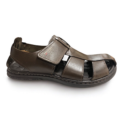 Sandália Masculina Pegada Couro - 131287-02 - Marrom
