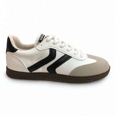 Tênis Feminino Sua Cia Casual - 8355.15421 - Branco-Preto-Cinza