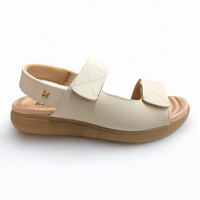 Sandália Feminina Softli Conforto - 10005.10173 - Branco Off