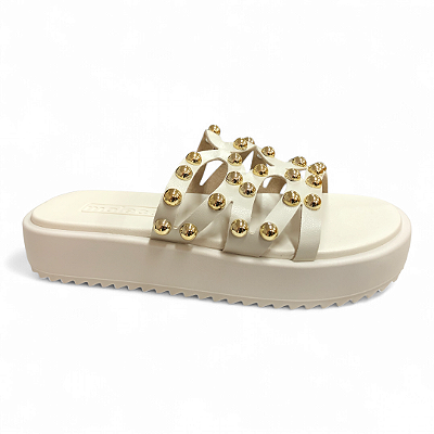 Chinelo Feminino Moleca Papete - 5489.121 - Branco Off