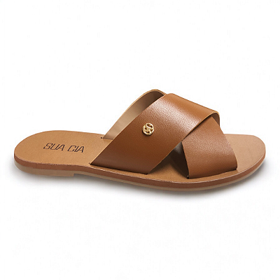 Rasteira Feminina Sua Cia - 8395.16144 - Marrom