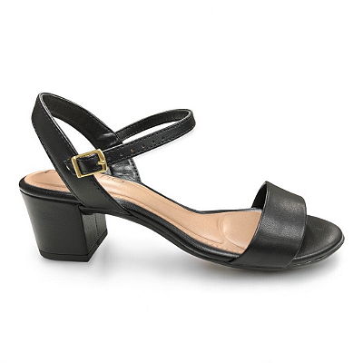 Sandália Feminina Beira Rio Salto Grosso - 8246.1176 - Preto
