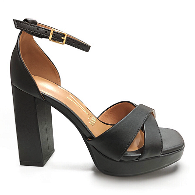 Sandália Feminina Vizzano Salto Alto - 6551.103 - Preto