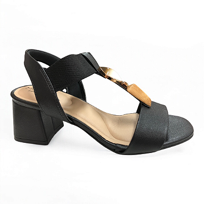 Sandália Feminina Modare Ultraconforto Salto Bloco - 7172.113 - Preto