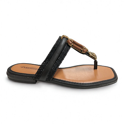 Rasteira Feminina Mississipi - MF301 - Preto