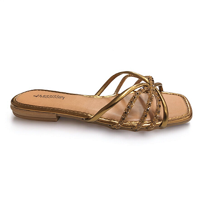 Rasteira Feminina Mississipi - MF841 - Dourado
