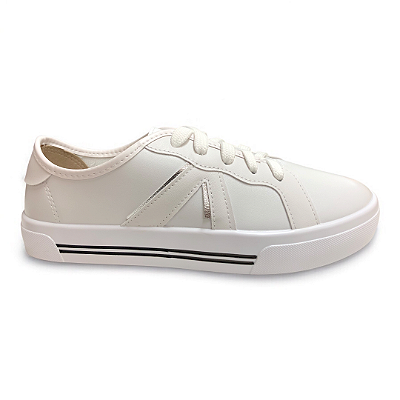 Tênis Feminino Moleca Casual - 5667.753 - Branco-Prata