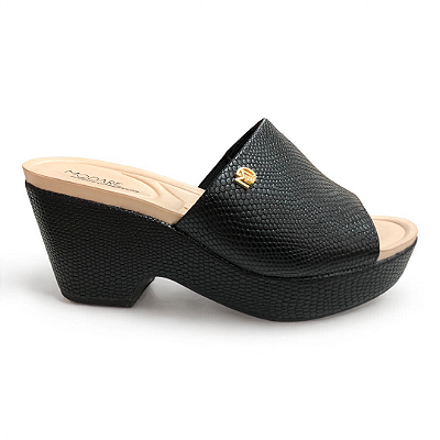 Tamanco Feminino Modare Salto Grosso Ultraconforto - 7137.123 - Preto