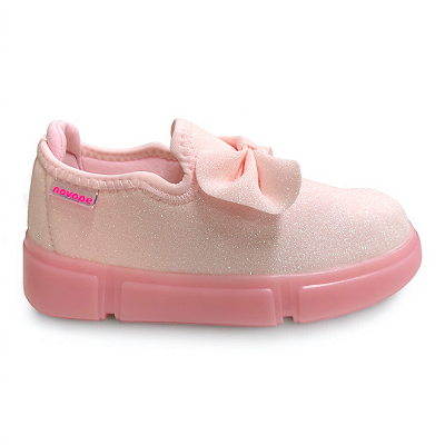Tênis Infantil Menina Novopé Luzinha - 50001013-4116 - Rosa