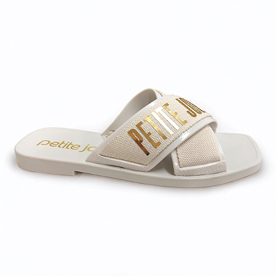 Chinelo Feminino Petite Jolie Rasteira - PJ7611-00004 - Branco