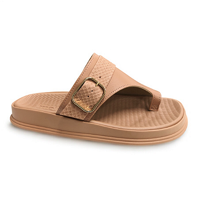 Chinelo Feminino Moleca Papete - 5556.102 - Nude