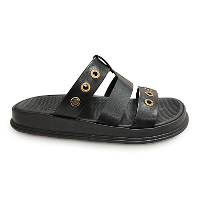 Chinelo Feminino Moleca Papete - 5556.103 - Preto