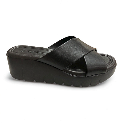 Tamanco Feminino Moleca Plataforma - 5536.108 - Preto