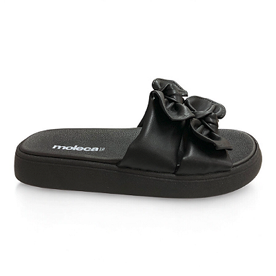 Chinelo Feminino Moleca Slide Papete - 5469.149 - Preto