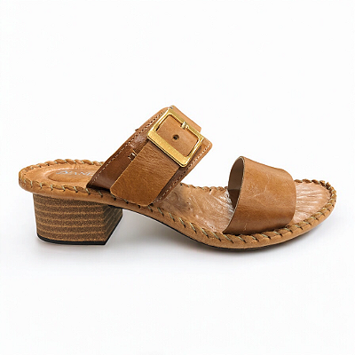 Tamanco Feminino Andacco Couro - 16128 - Caramelo