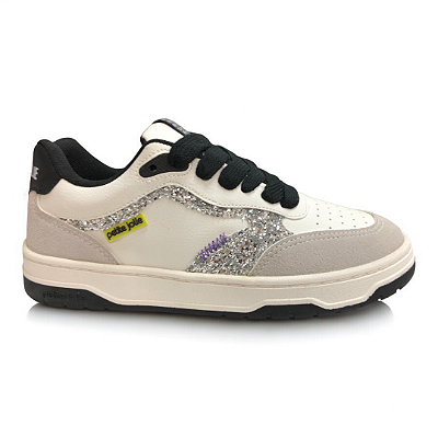 Tênis Feminino Petite Jolie Shoot Casual - PJ7538 - Preto-Branco