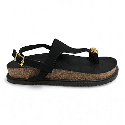 Sandália Feminina Beira Rio Dedo - 8524.109 - Preto