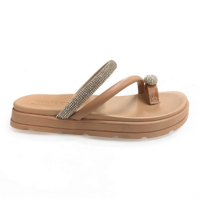 Chinelo Feminino Moleca Papete - 5490.127 - Nude